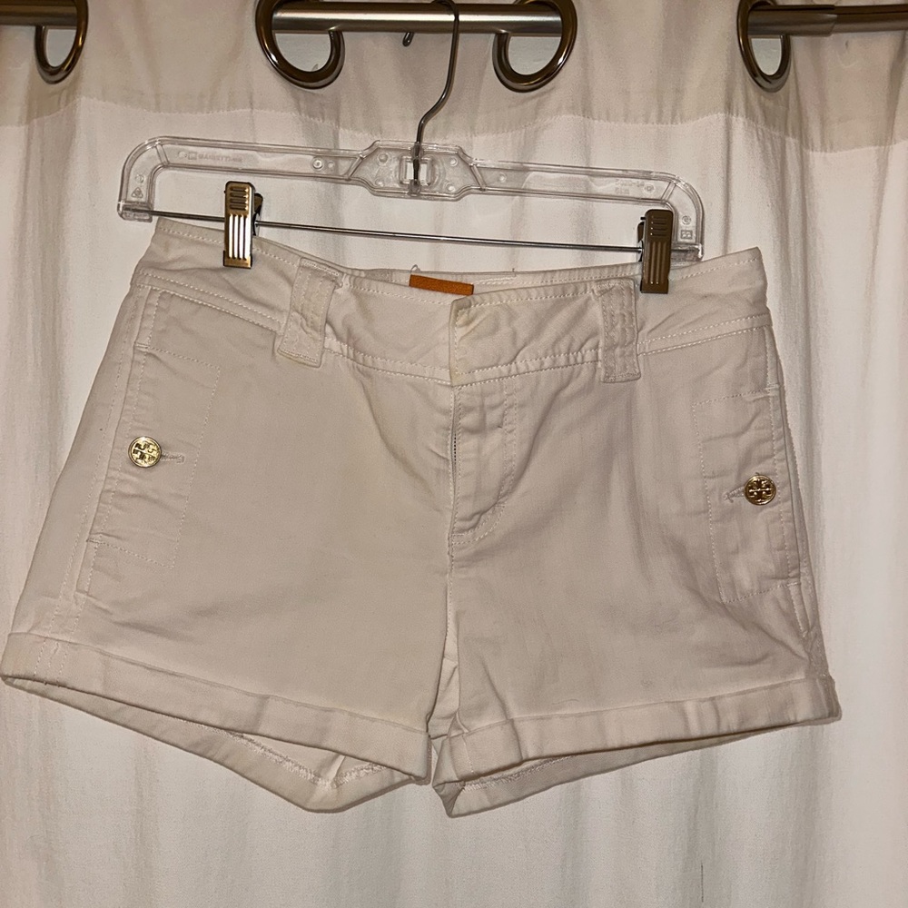 Tory Burch White Shorts Size 27